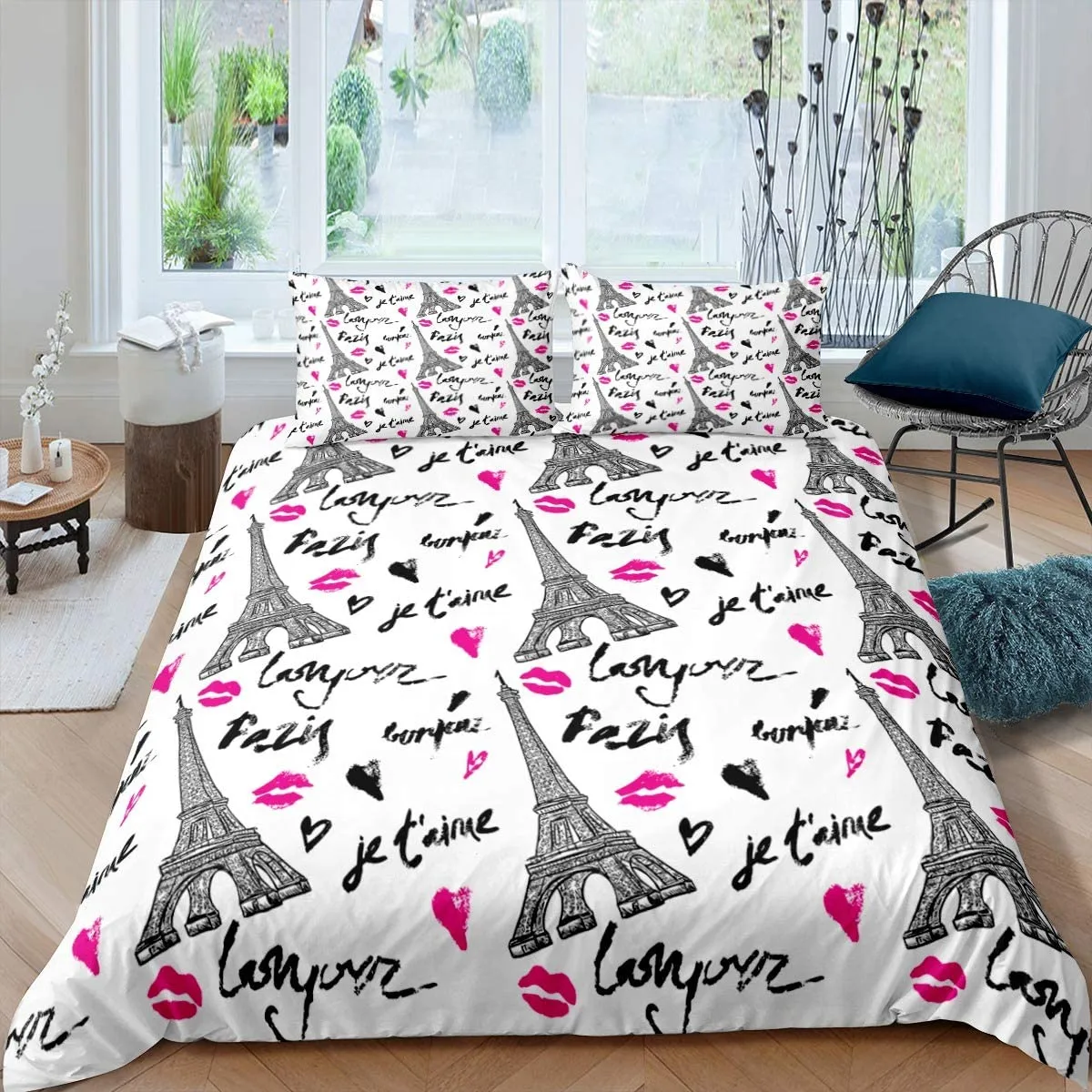 Duvet Cover Set Soft London Themed Comforter Cover Set 3 Pieces