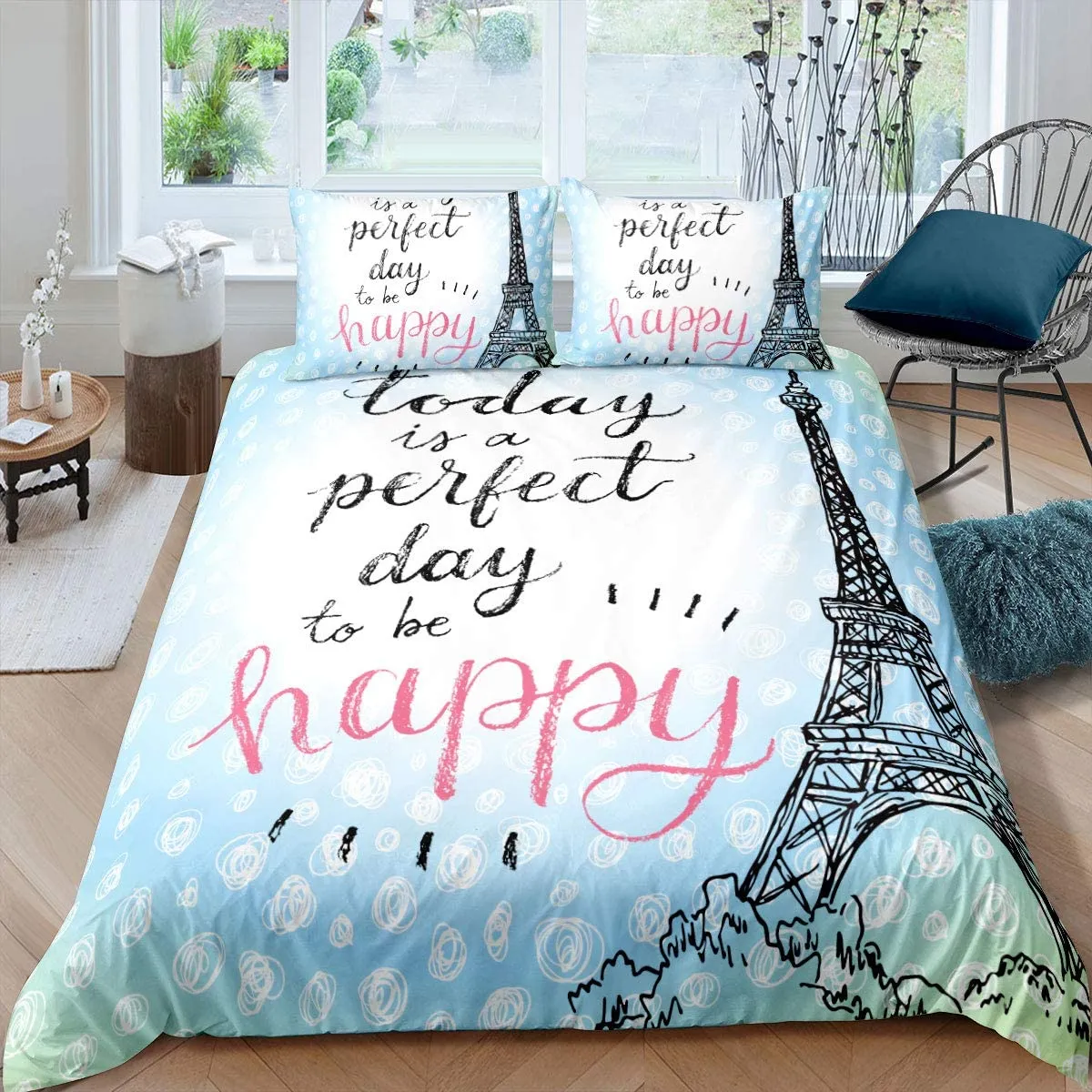 Duvet Cover Set Soft London Themed Comforter Cover Set 3 Pieces