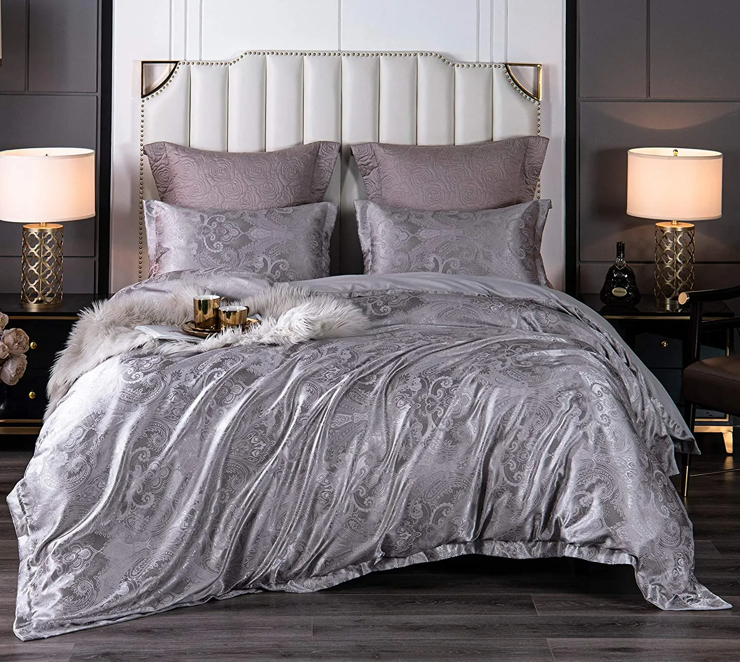 Duvet Cover Soft and Elegant Cotton Blend - Zipper Closure