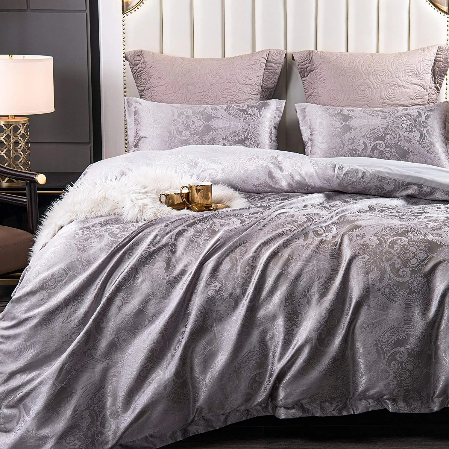 Duvet Cover Soft and Elegant Cotton Blend - Zipper Closure