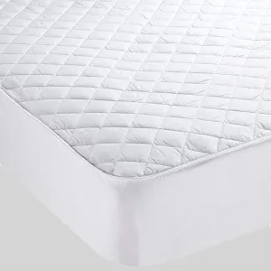 Egyptian Cotton Quilted Waterproof Mattress Protector Extra Deep Hypoallergenic Breathable All Sizes Classic White by OLIVIA ROCCO