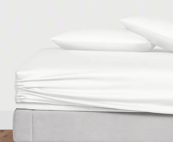 Fitted Lyocell Silk Sheet, Deep Pocket Cooling Soft Bed Sheet