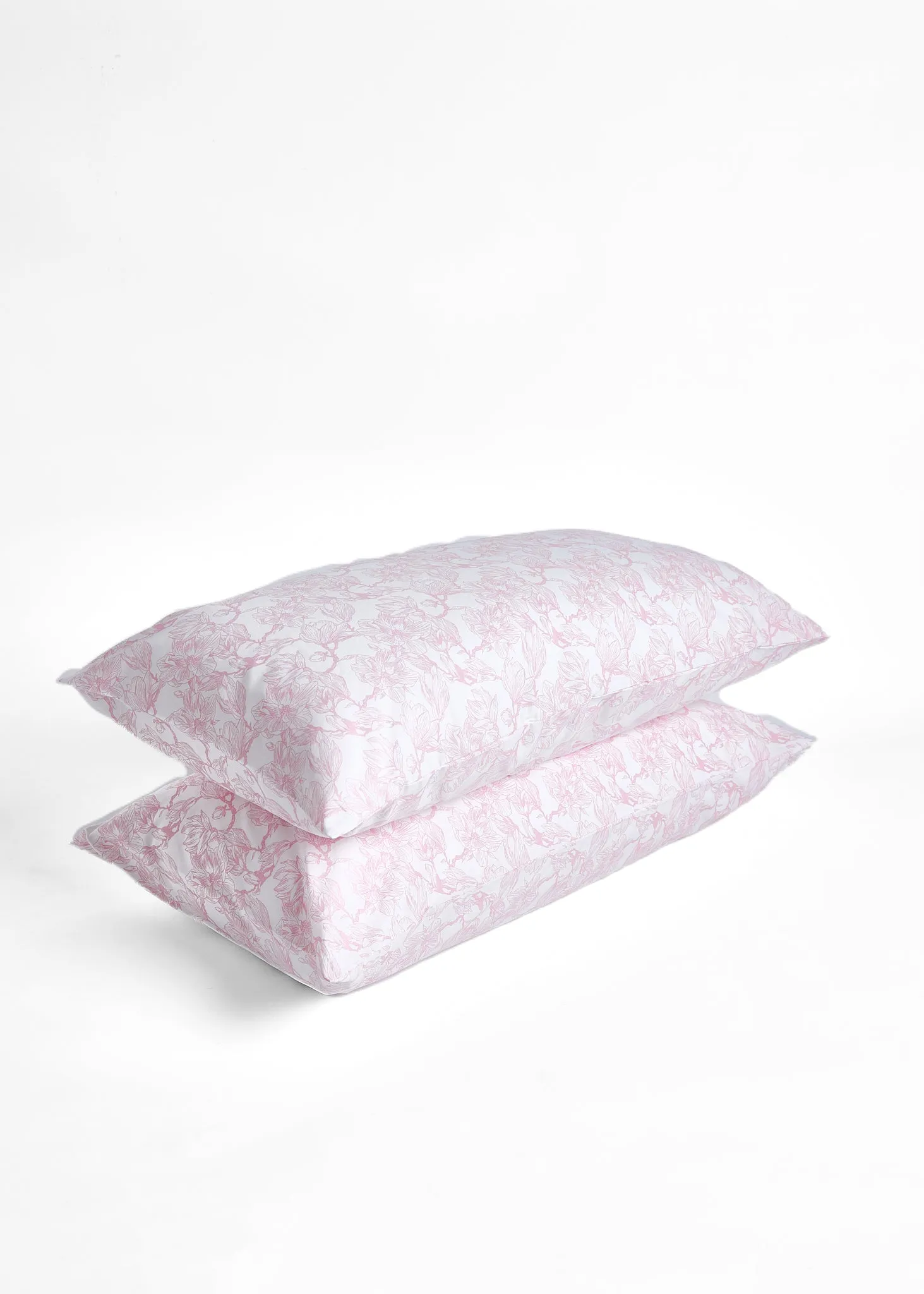 Foxford Pink Magnolia King Pillowcase Set