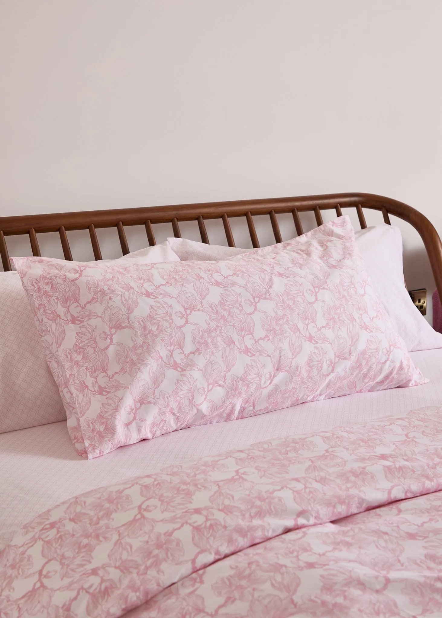 Foxford Pink Magnolia King Pillowcase Set