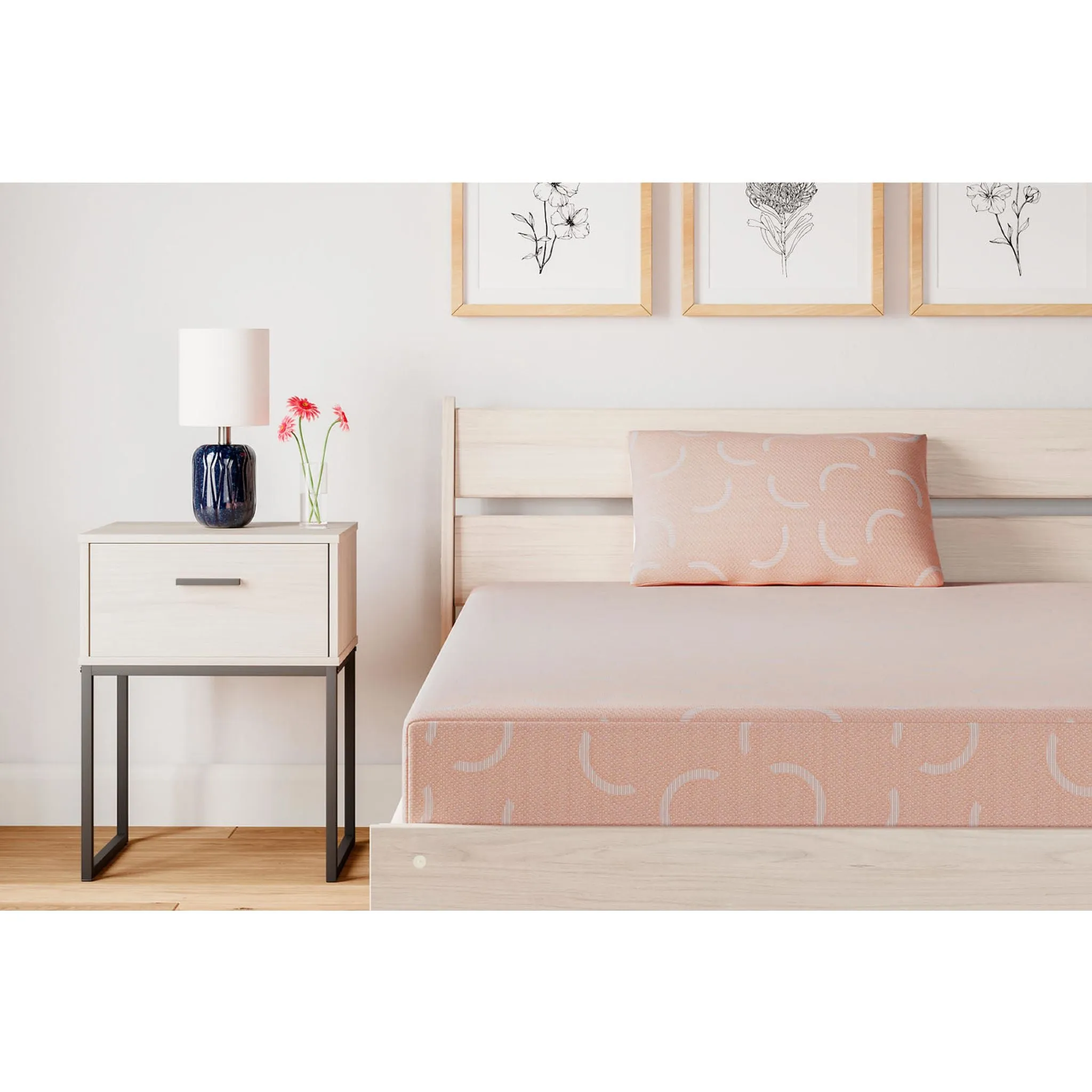 iKidz Coral Twin Mattress and Pillow 2/CN