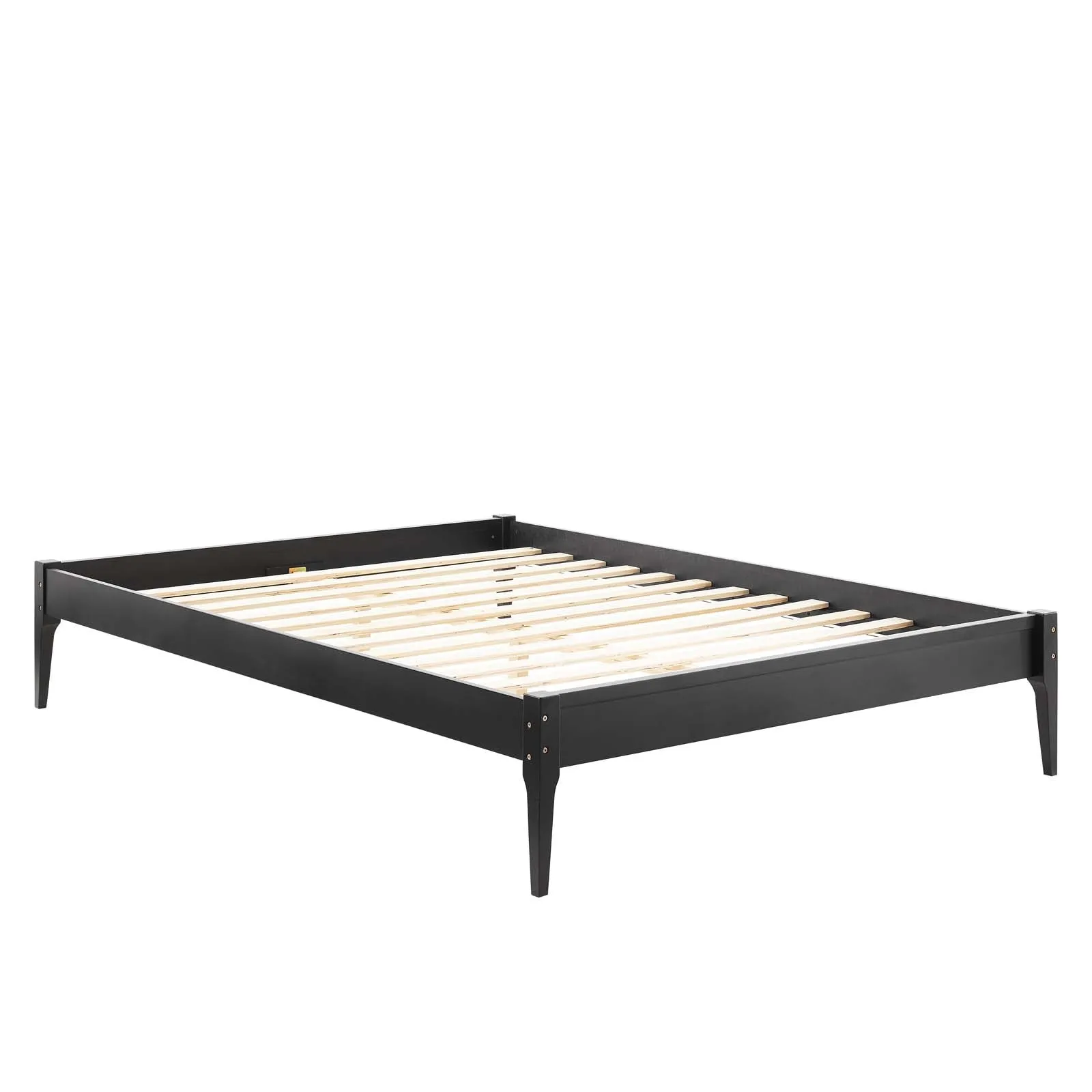 June Wood Platform Bed Frame