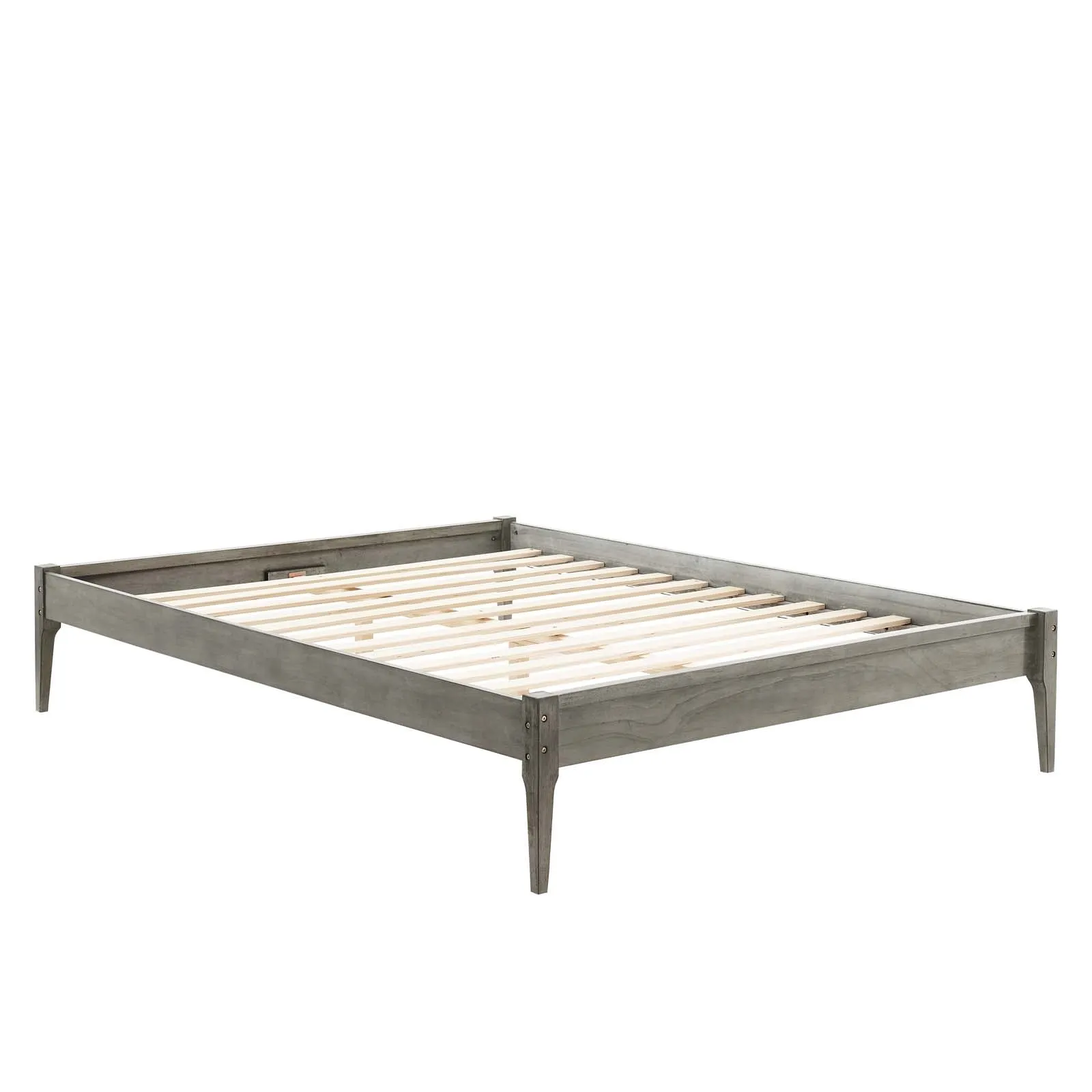 June Wood Platform Bed Frame