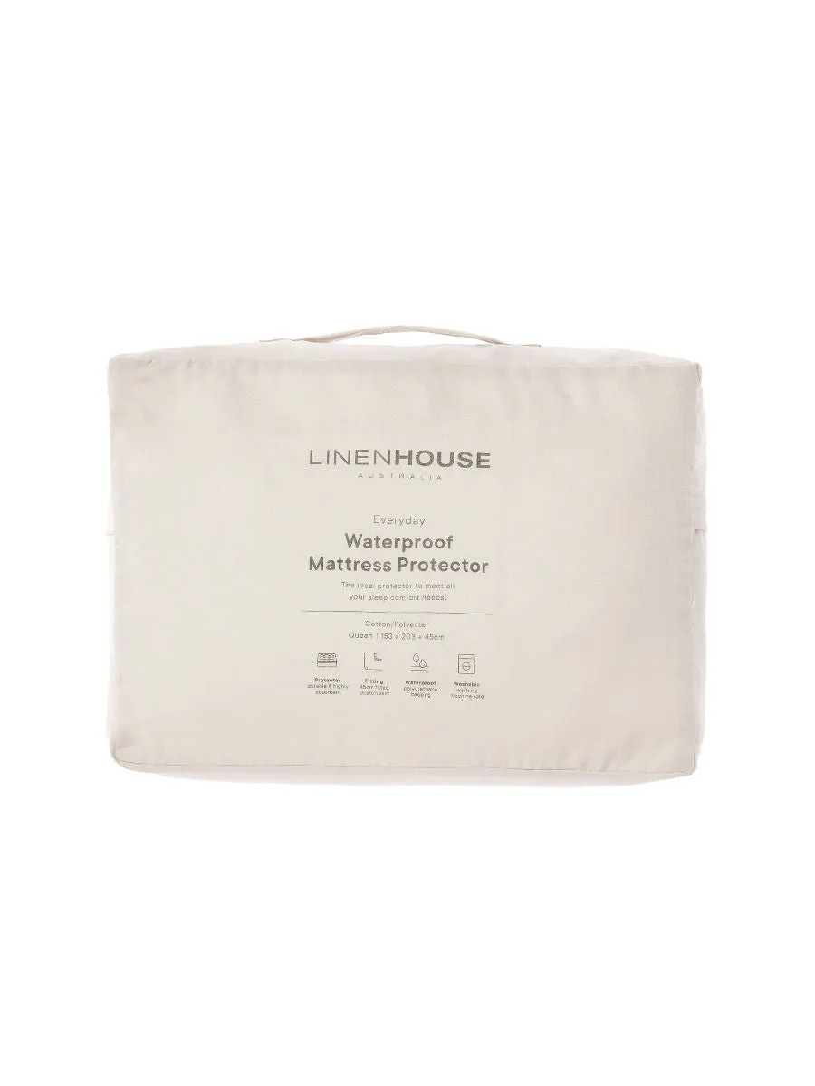 Linen House Everyday Waterproof Mattress Protector - 160 GSM