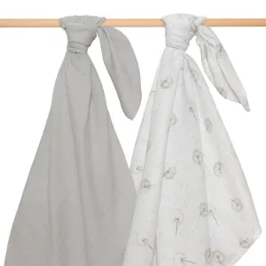 Living Textiles Organic Muslin Swaddle Wraps - Dandelion