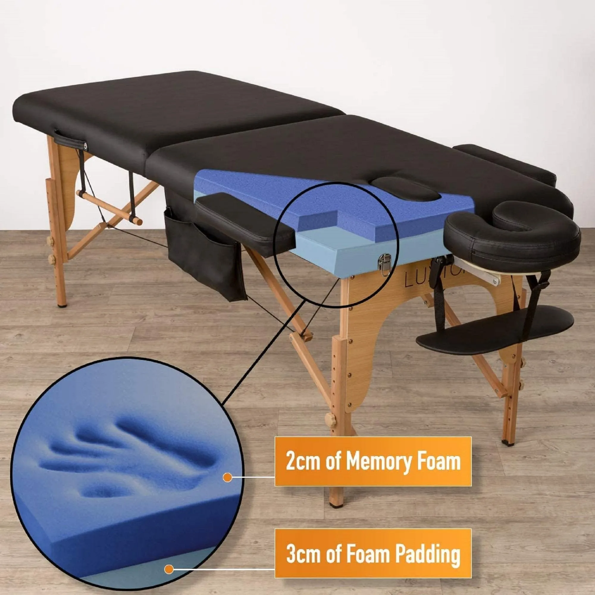 Luxton Home Premium Memory Foam Massage Table