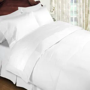 Luxury 1000 Thread Count 100% Egyptian Cotton King Sheet Set Solid In White