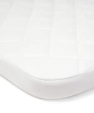 Mamas & Papas Lua Bedside Crib Mattress Protector - White