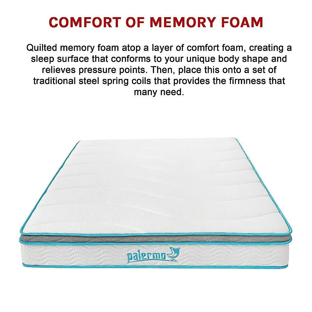 Medium Firm 20cm Hybrid Memory Foam and Spring Double Mattress