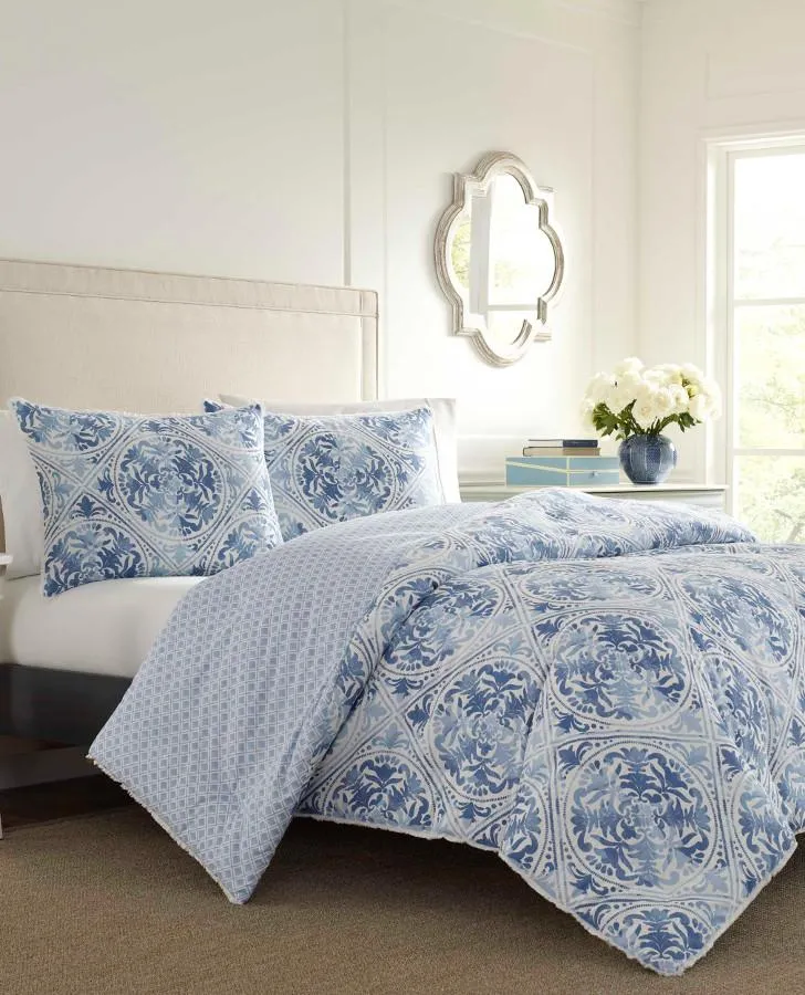 Mila Blue Comforter Set