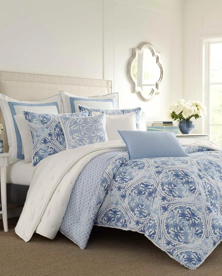 Mila Blue Comforter Set