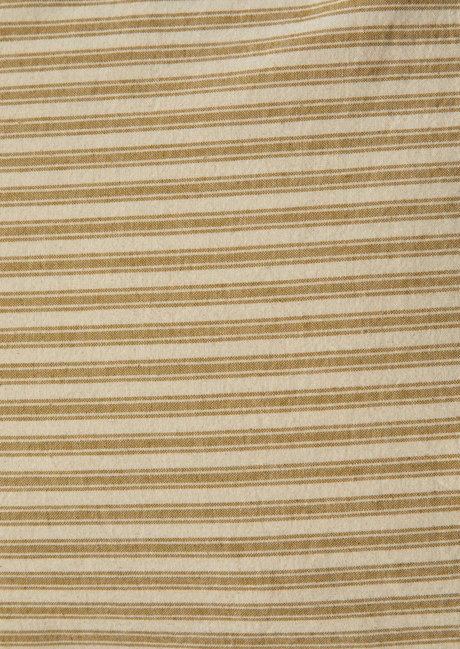 Organic Cotton Ticking Stripe Oxford Pillowcase | Ecru/Straw