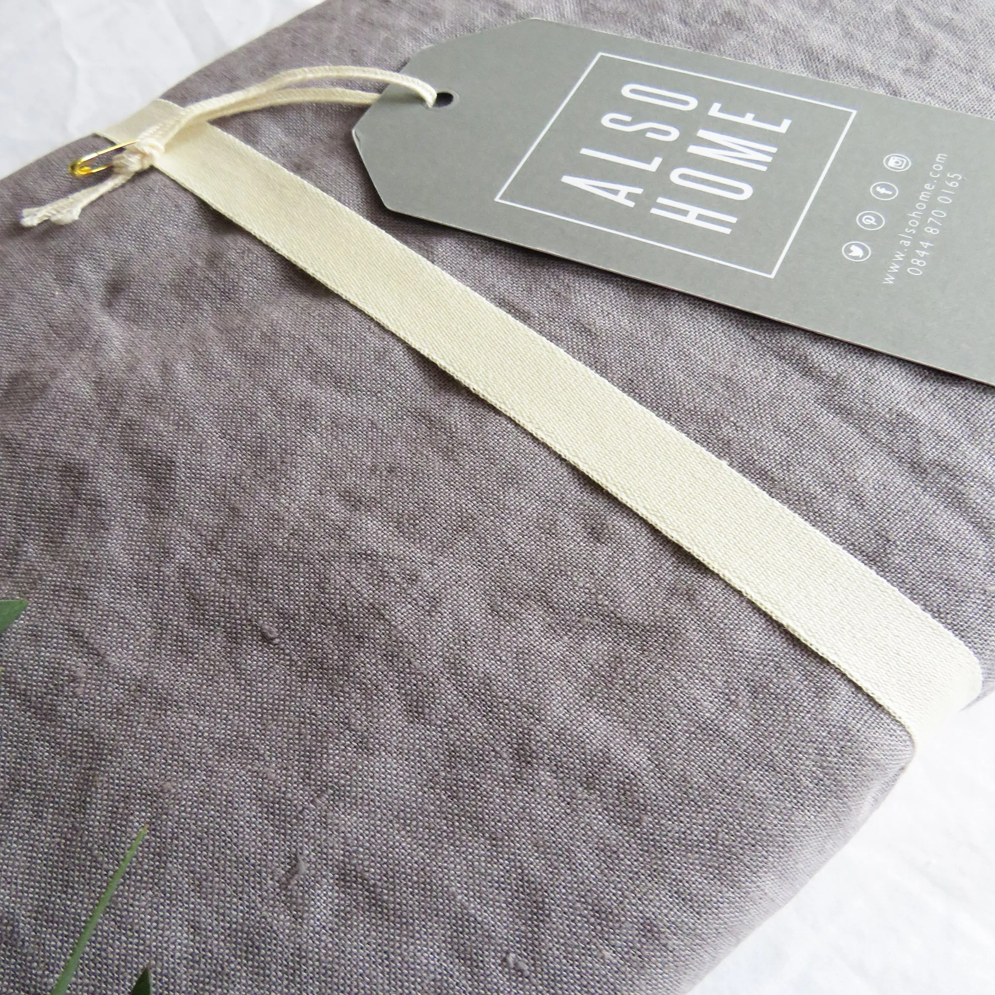 Pewter Grey Portuguese Linen Pillowcase Pair