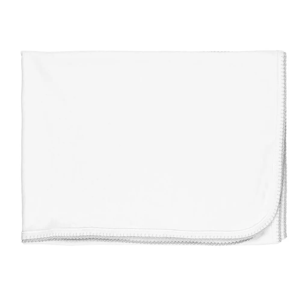 Premier Solid Blanket White/Grey