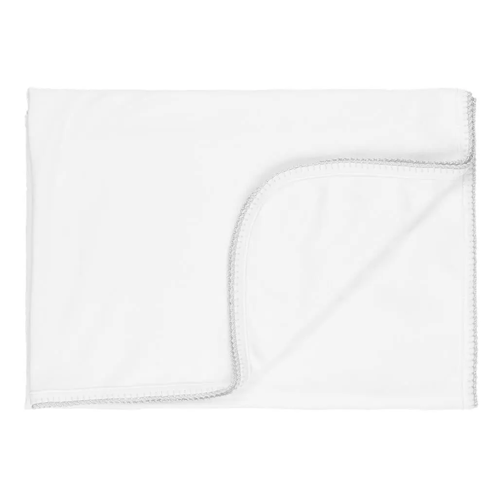 Premier Solid Blanket White/Grey