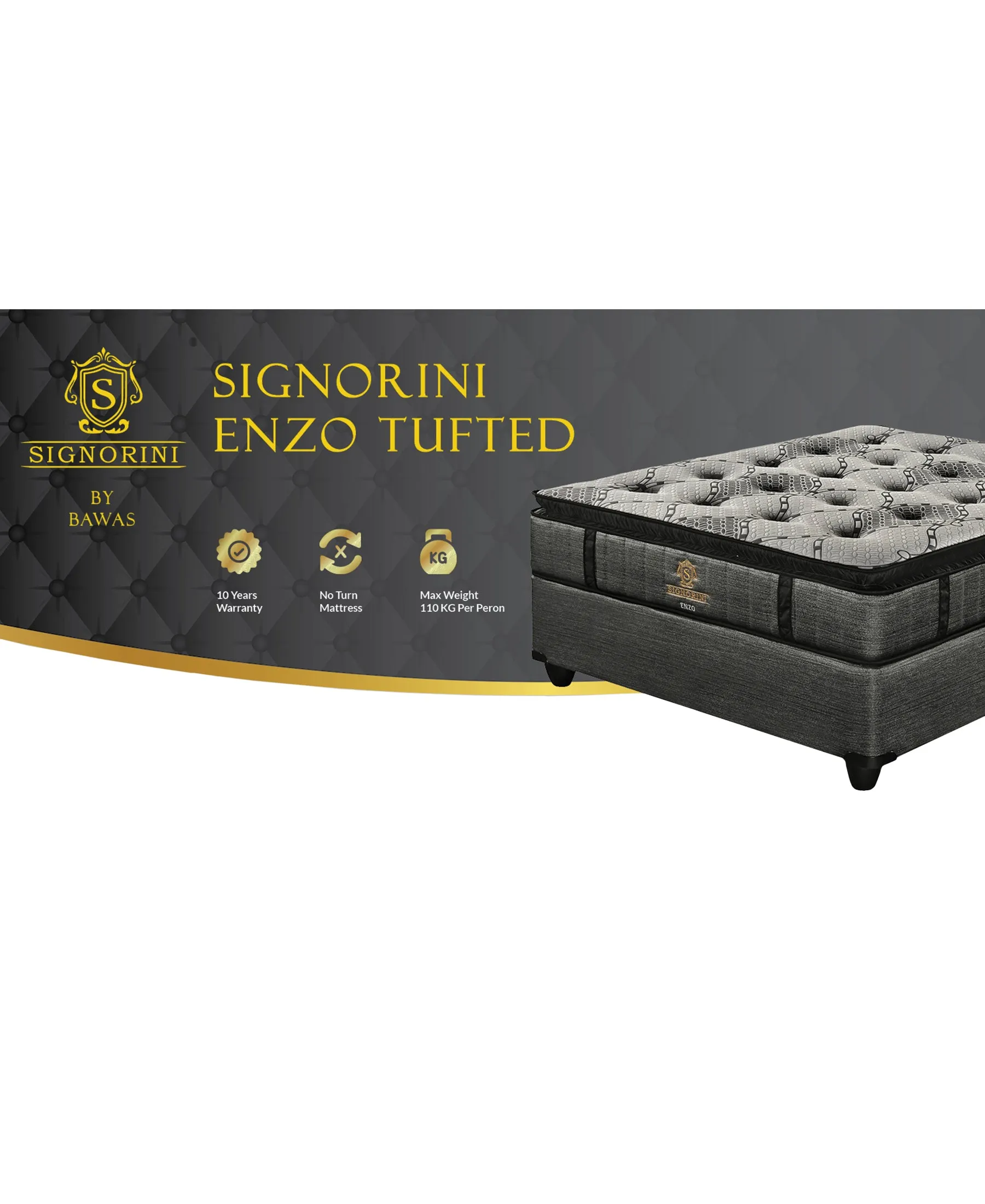 Signorini Enzo Tufted Double Bed