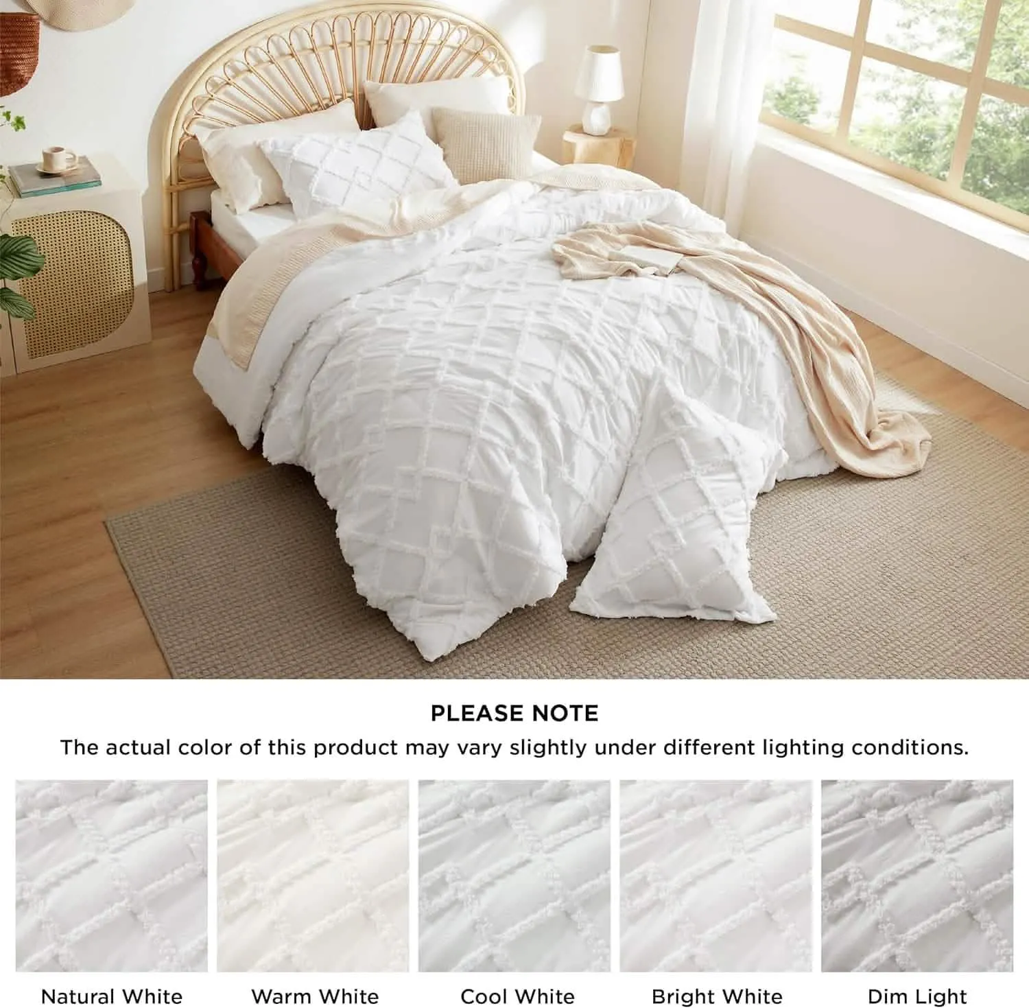 Tufted Embroidery Comforter Set