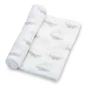 When Skies Are Grey Baby Swaddle Blanket